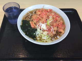 実際の桜小海老天そばはこんな感じでした 実際の桜小海老天そばはこんな感じでした