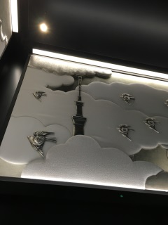 冬のエレベーター。確かにスカイツリーがありました 冬のエレベーター。確かにスカイツリーがありました