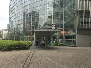 テレビ朝日アトリウム入口、あのゴーちゃん。も迎えてくれます テレビ朝日アトリウム入口、あのゴーちゃん。も迎えてくれます