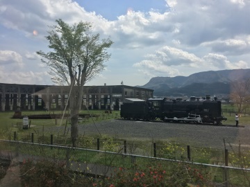 豊後森機関庫。国の登録有形文化財になっています 豊後森機関庫。国の登録有形文化財になっています