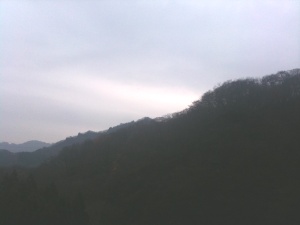 めがね橋から、荒船山の方角を望む めがね橋から、荒船山の方角を望む