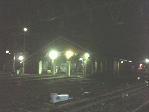 糸魚川駅赤レンガ車庫…のはず 糸魚川駅赤レンガ車庫…のはず