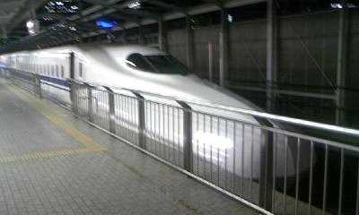 N700系のぞみ。今後の主力車両になる予定です N700系のぞみ